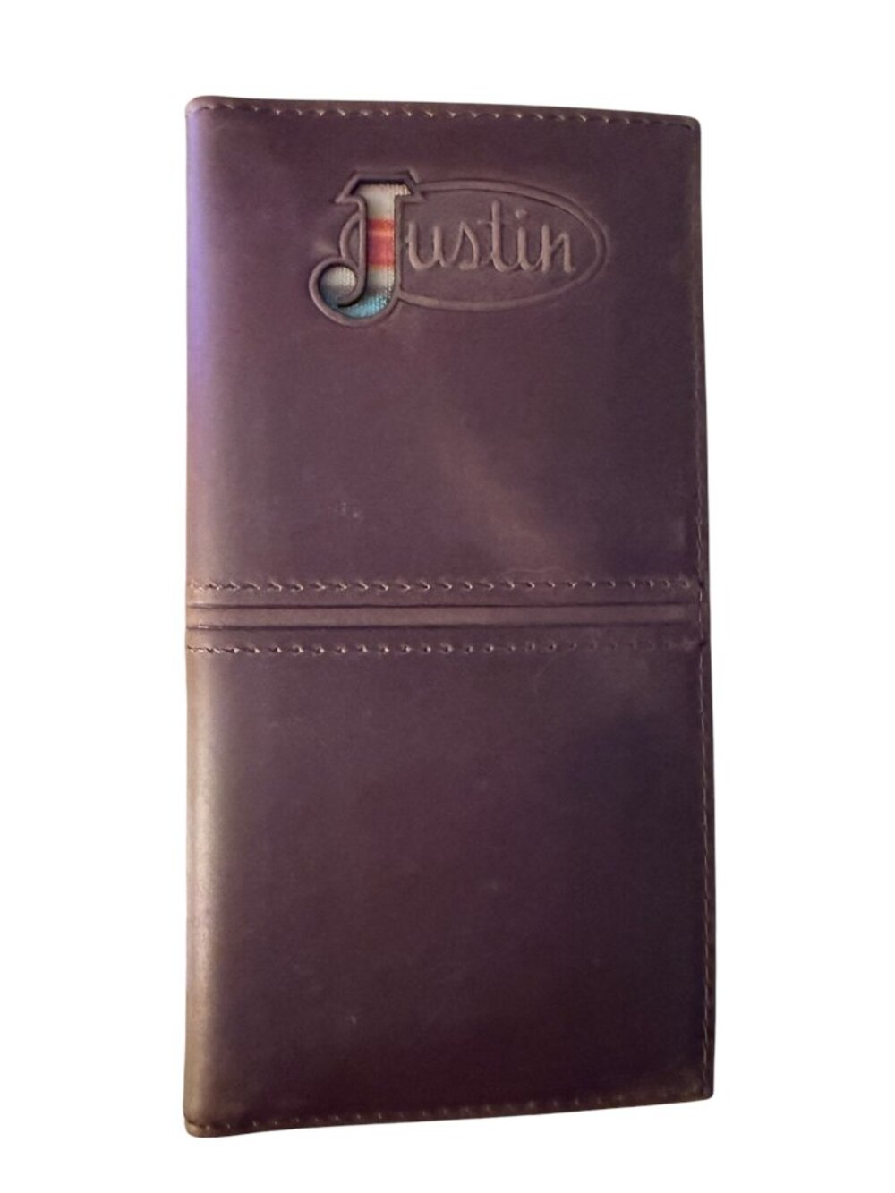 Justin Boots Men's Rodeo Wallet Brown Leather Brand New In Box